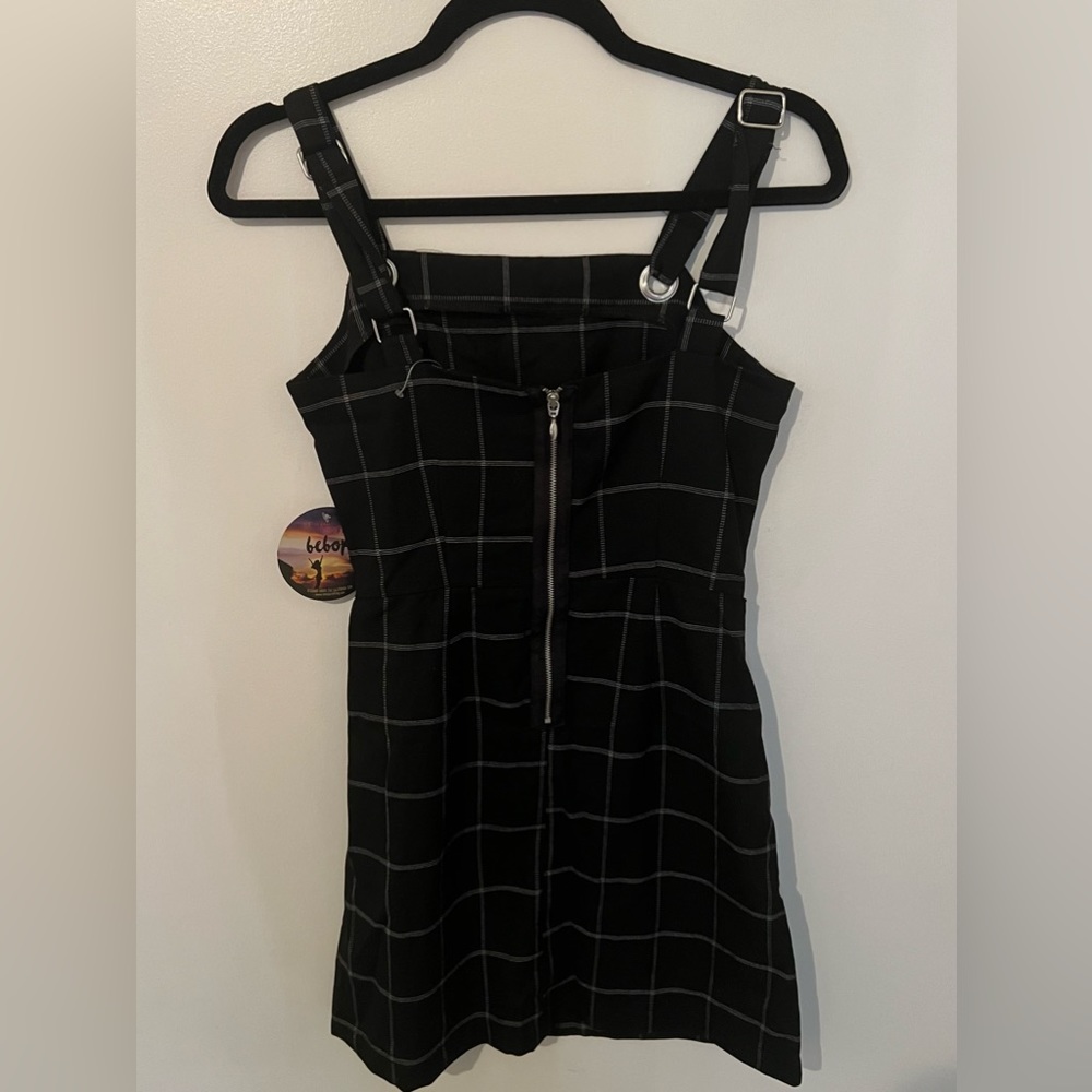 Windowpane Pattern Dress - Picture 3 of 3